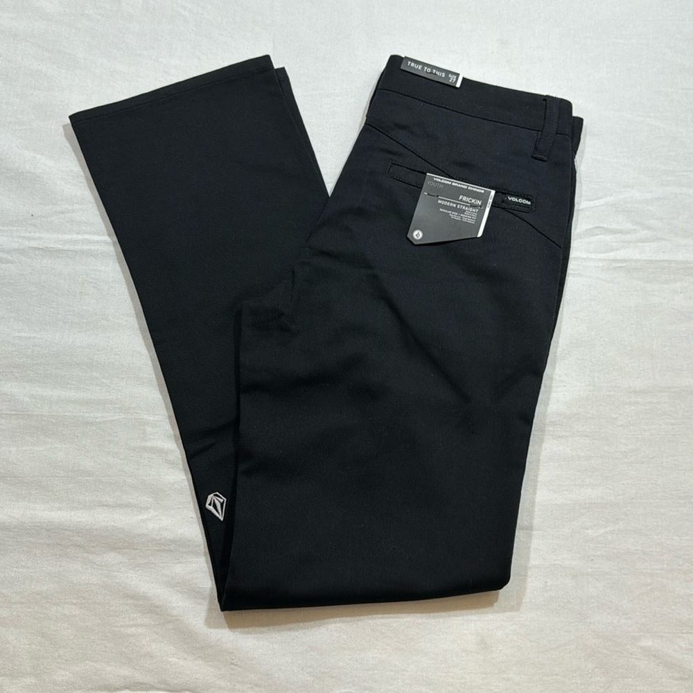 Volcom Frickin Chino Pants, Size 27(14), black